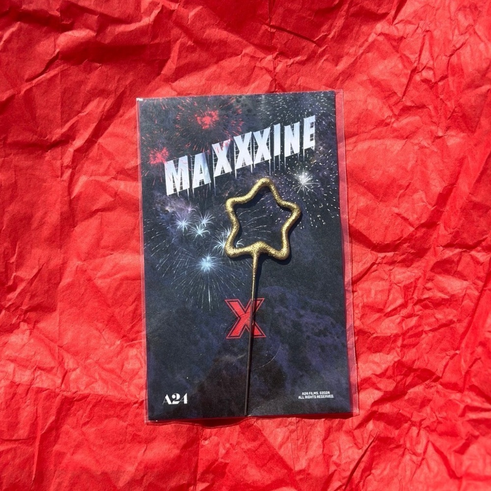 MAXXXINE sparkler A24 horror film merch 2024